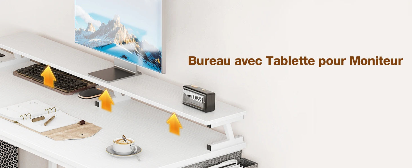 Bureau d'Angle ODK Réversible - L'Espace de Travail Complet et Organisé