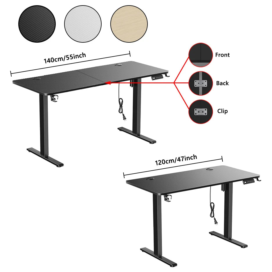 Electric Height Adjustable Desk – Ergonomic Smart Standing Desk for Office, Gaming & Home Working