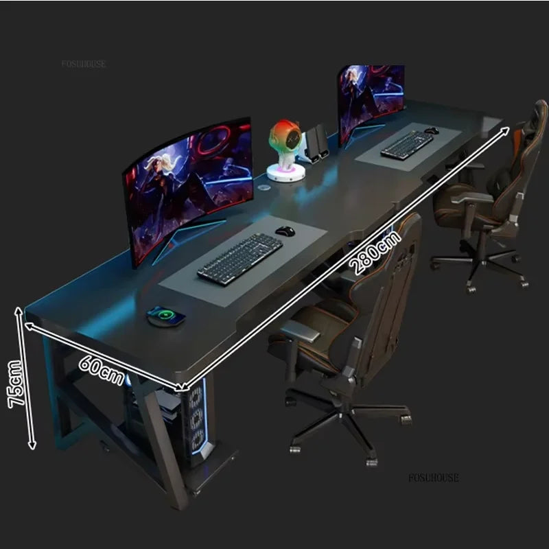 Modern Double Computer Desks Home Desktop E-sports Gaming Table Bedroom Simple Desk Student Study Tables Office Furniture EE