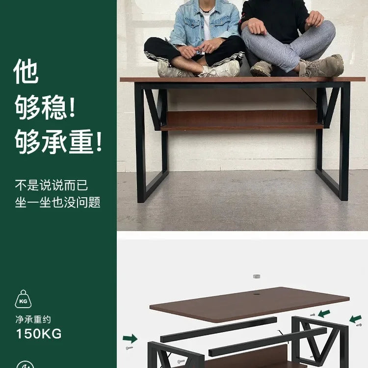 AOLIVIYA E-sports Table Home Desktop E-sports Table and Chairs Simple Computer Table Workbench Bedroom Desk Study Desk