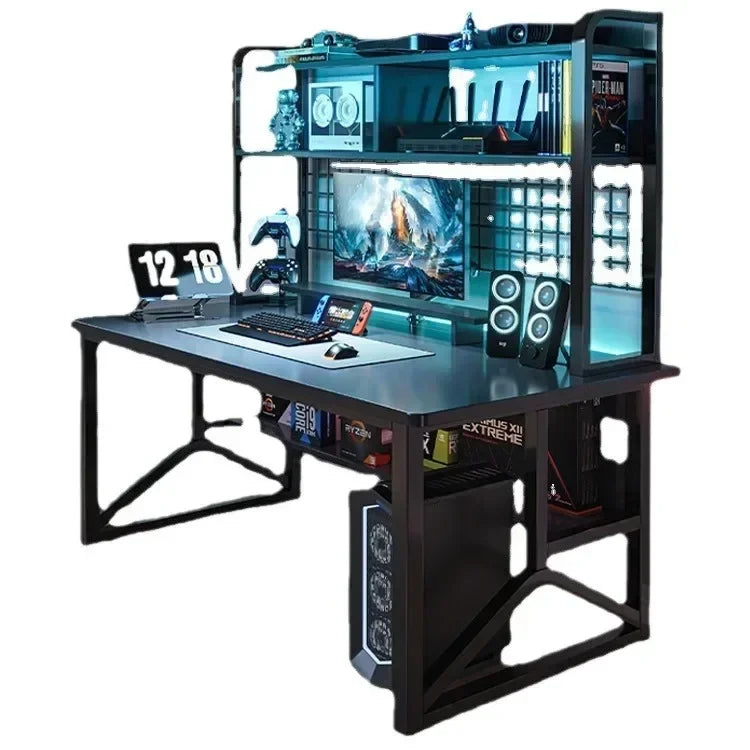 FGHGF Computer Desk and Integrated Library - The Complete Pack for your Workspace