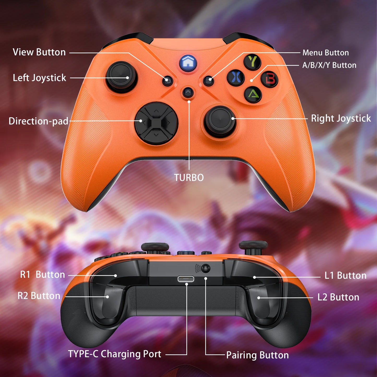 Wifi Wireless Gamepad for Xbox One Series X/s Pc Gaming Controller with 6-Axis Gyro Sensor Dual Vibration Hall Effect Joystick