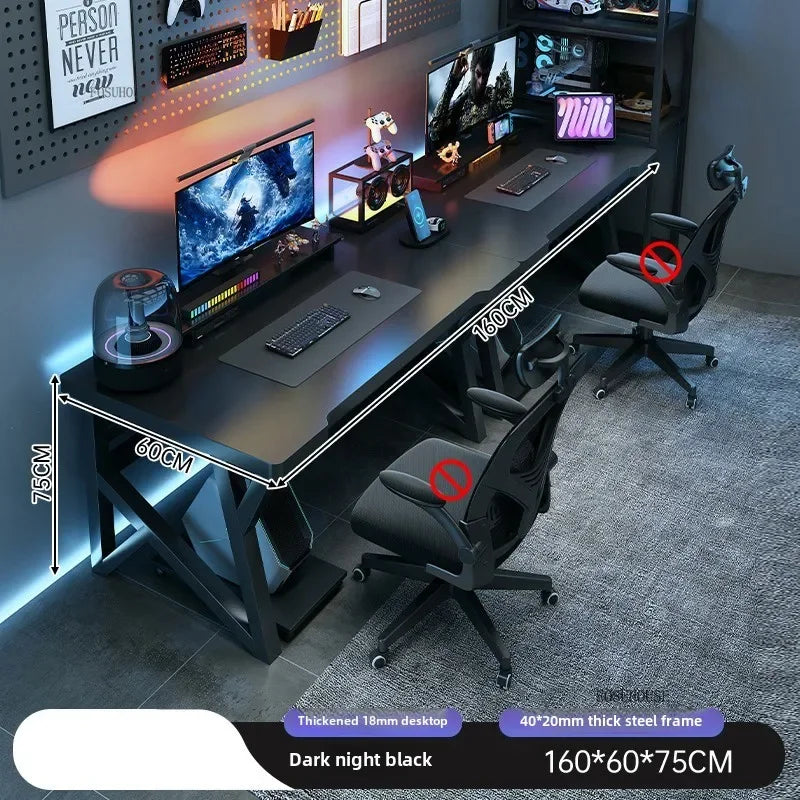 Modern Double Computer Desks Home Desktop E-sports Gaming Table Bedroom Simple Desk Student Study Tables Office Furniture EE