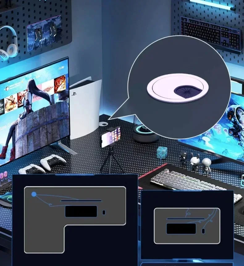 Home Office Furniture Desktop E-sports Table European Double Corner Computer Desks Bedroom Workbench Internet Cafe Gaming Desk