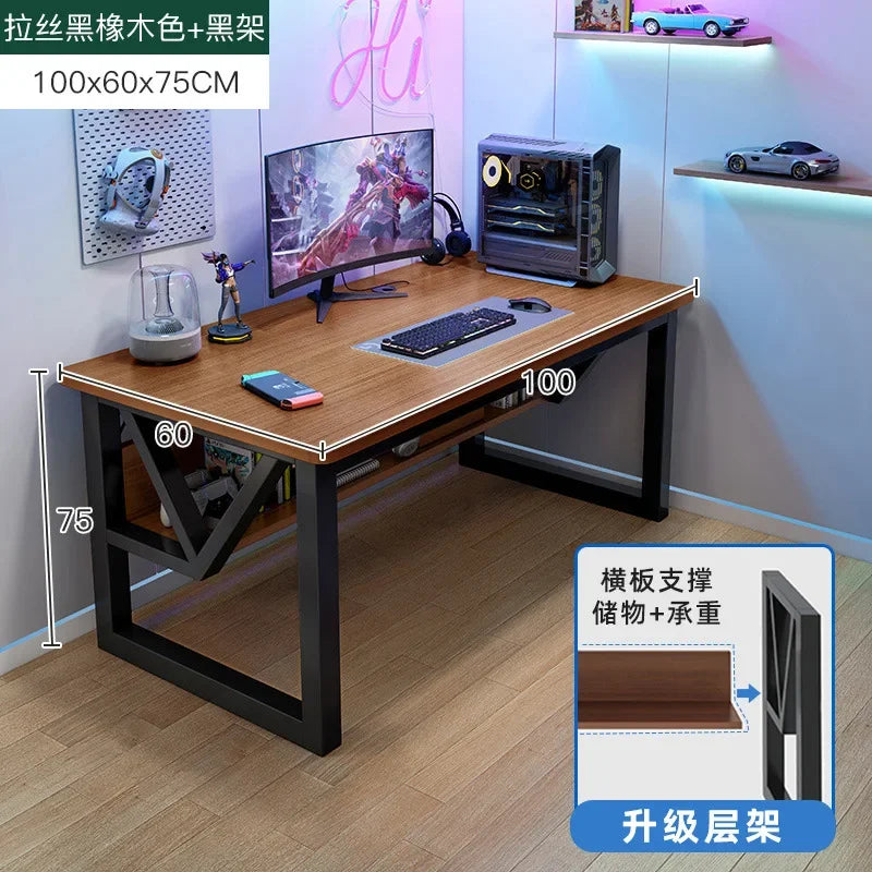AOLIVIYA E-sports Table Home Desktop E-sports Table and Chairs Simple Computer Table Workbench Bedroom Desk Study Desk