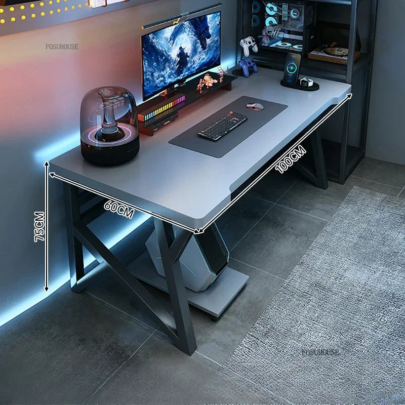 Modern Double Computer Desks Home Desktop E-sports Gaming Table Bedroom Simple Desk Student Study Tables Office Furniture EE
