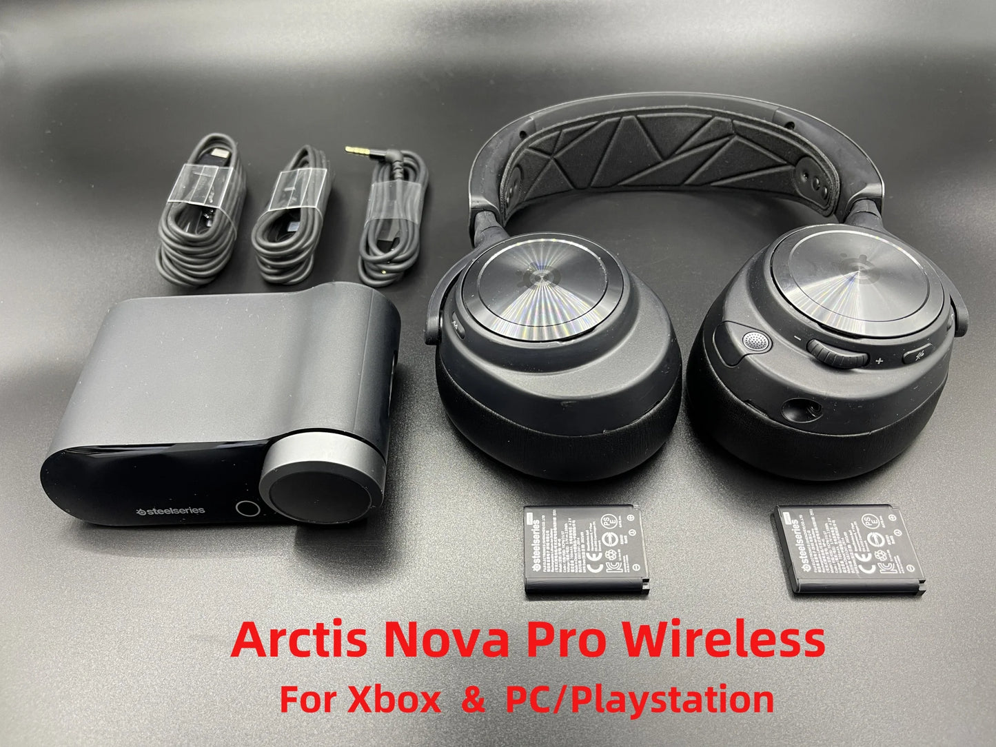 SteelSeries Arctis Nova Pro Wireless Multi-System Gaming Headset Active Noise Cancellation Mic PC, PS5/PS4, Switch, Mobile ,Xbox