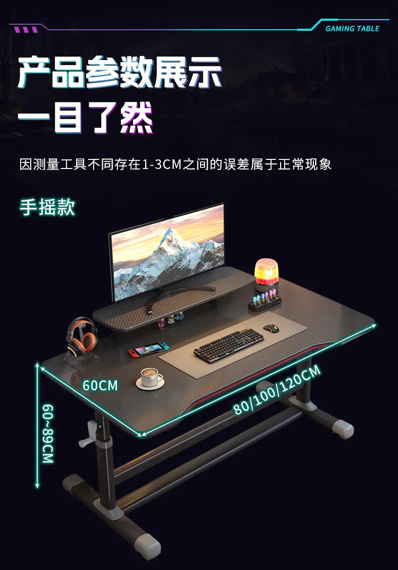 AOLIVIYA Gaming Desk Foldable Design For Home Office Study And Bedroom Simple Setup A3