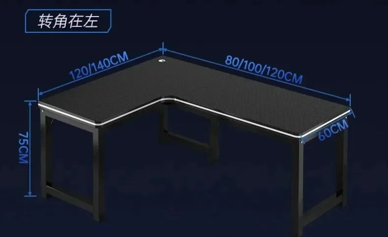 Home Office Furniture Desktop E-sports Table European Double Corner Computer Desks Bedroom Workbench Internet Cafe Gaming Desk