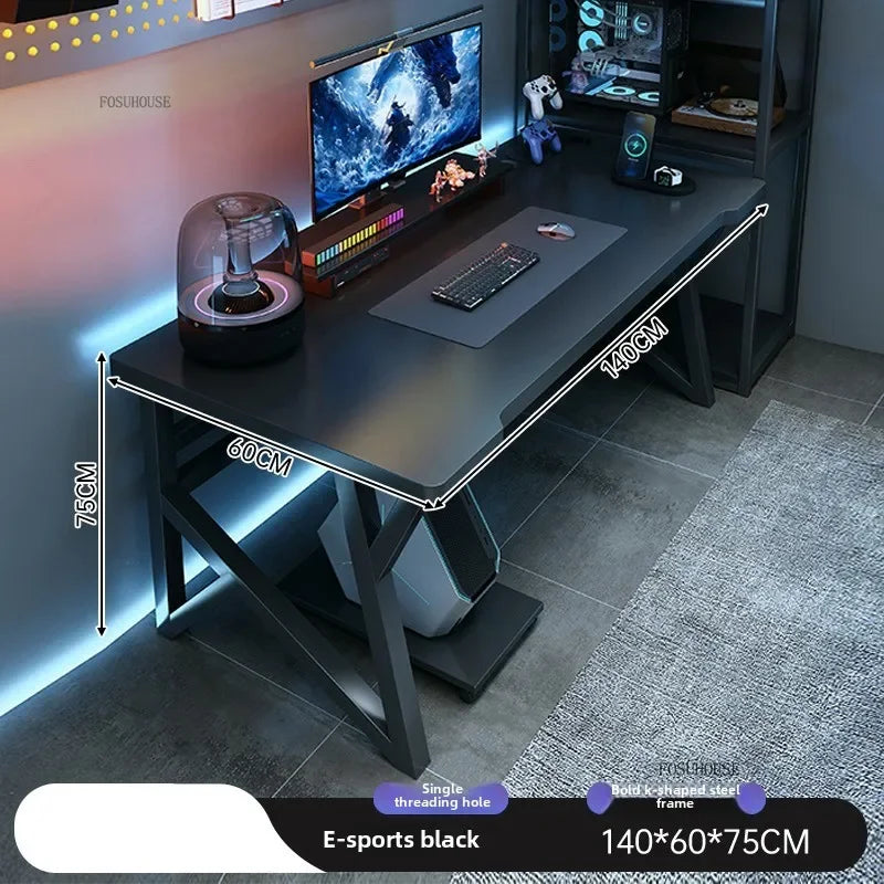 Modern Double Computer Desks Home Desktop E-sports Gaming Table Bedroom Simple Desk Student Study Tables Office Furniture EE