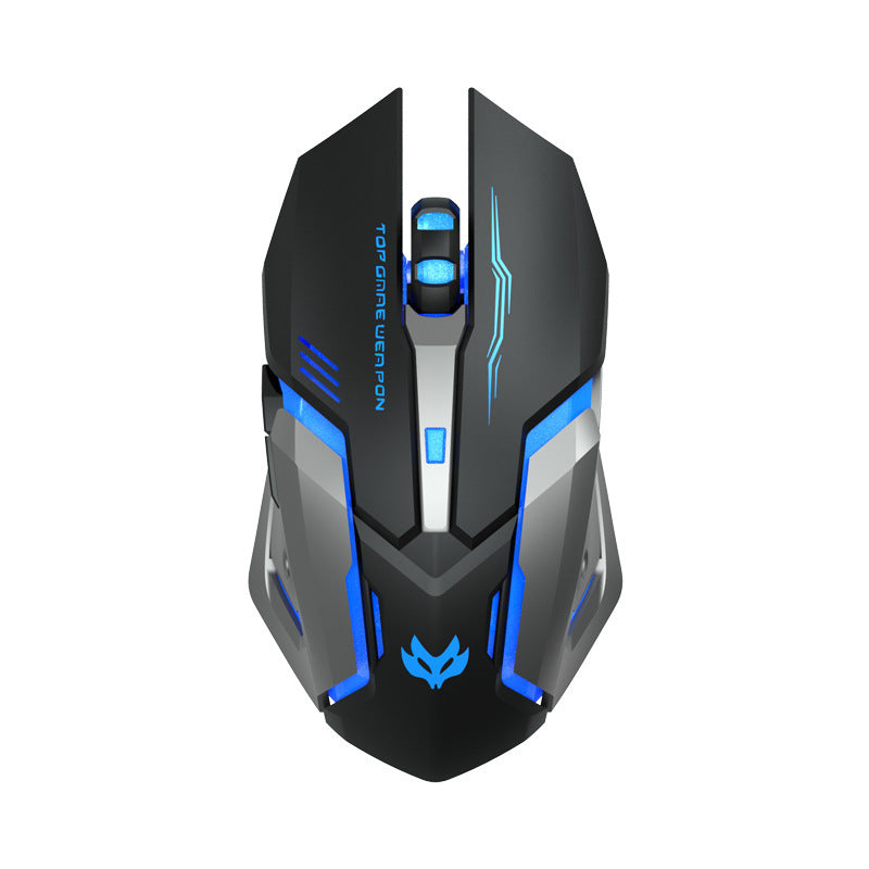 Souris Gaming Sans Fil Silencieuse T1 – Recharge Sans Fil & Confort Ergonomique