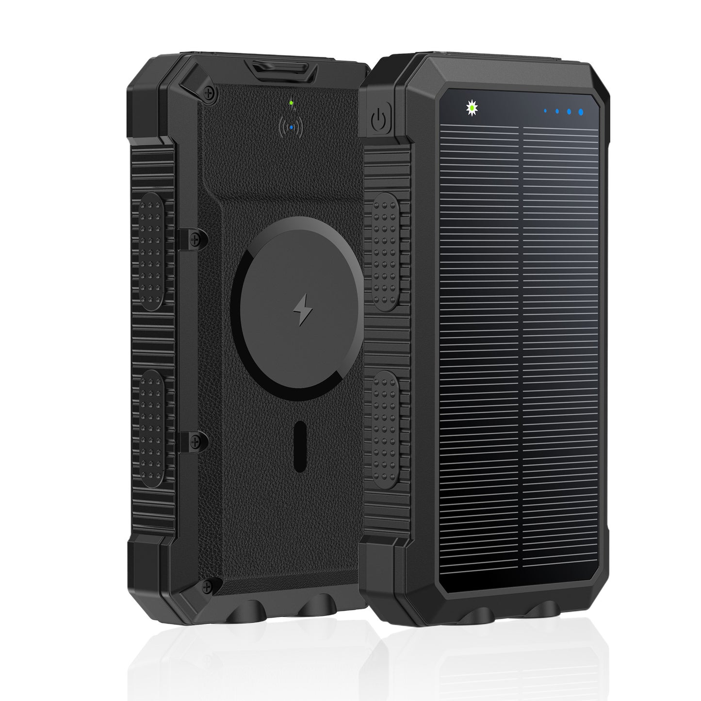 Batterie Externe Solaire Magnétique 20 000 mAh – Charge Rapide & Sans Fil Étanche