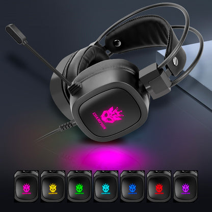 Casque Filaire Gaming avec Microphone – Son Clair et Confortable