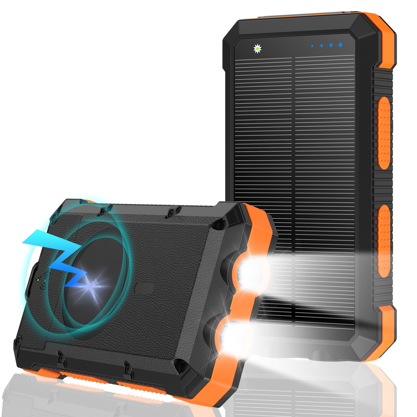 Batterie Externe Solaire Magnétique 20 000 mAh – Charge Rapide & Sans Fil Étanche