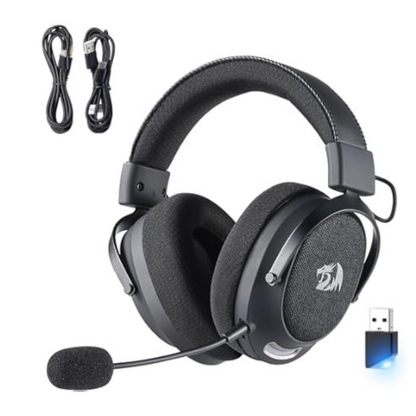 Căști de gaming Redragon H858, Tri-Mode 2.4GHz / Bluetooth / Cu fir, Gri