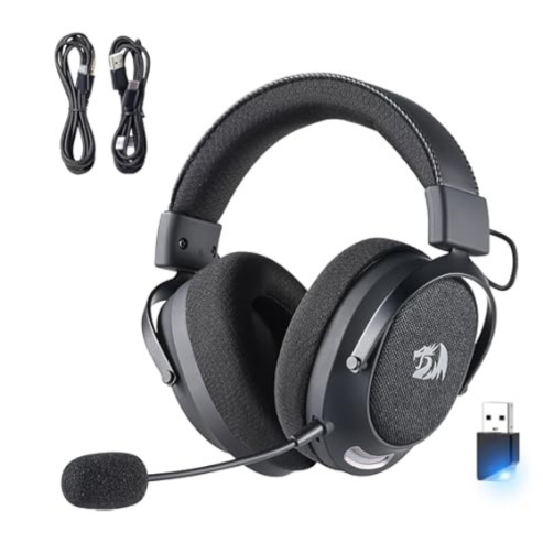 Căști de gaming Redragon H858, Tri-Mode 2.4GHz / Bluetooth / Cu fir, Gri