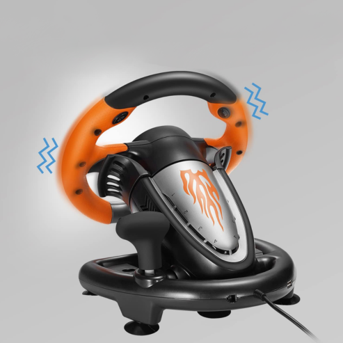 PXN V3II – Volan de curse cu pedale, controler de joc cu vibrații pentru Xbox One, PC, PS3, PS4, Nintendo Switch