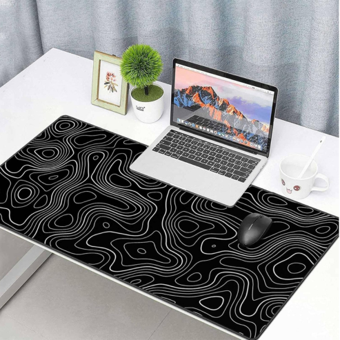 Pad de mouse pentru gaming din cauciuc, suprafață extinsă pentru tastatură și laptop, bază antiderapantă, pentru gaming sau birou