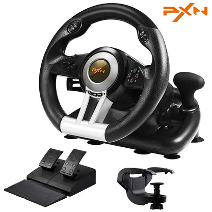 Volant de Course PXN V3 Pro avec Pédales et Shifter – Compatible PC, PS4, Xbox, Switch