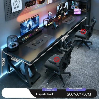 Modern Double Computer Desks Home Desktop E-sports Gaming Table Bedroom Simple Desk Student Study Tables Office Furniture EE