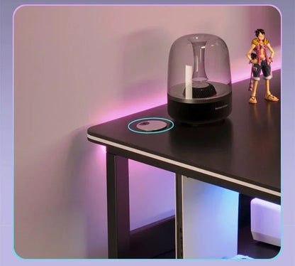 Simple Desktop Computer Desks Home Bedroom Workbench Gaming Tables Office Furniture Student Study Writing Desk and Chair Set E