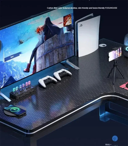 Home Office Furniture Desktop E-sports Table European Double Corner Computer Desks Bedroom Workbench Internet Cafe Gaming Desk