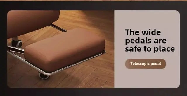 Chaise Executive Boss Ergonomique - Fauteuil Direction Repose-Pieds Café