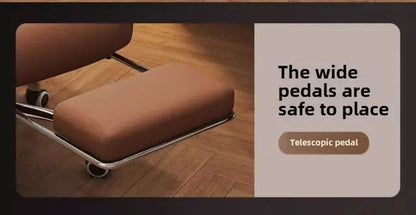 Chaise Executive Boss Ergonomique - Fauteuil Direction Repose-Pieds Café