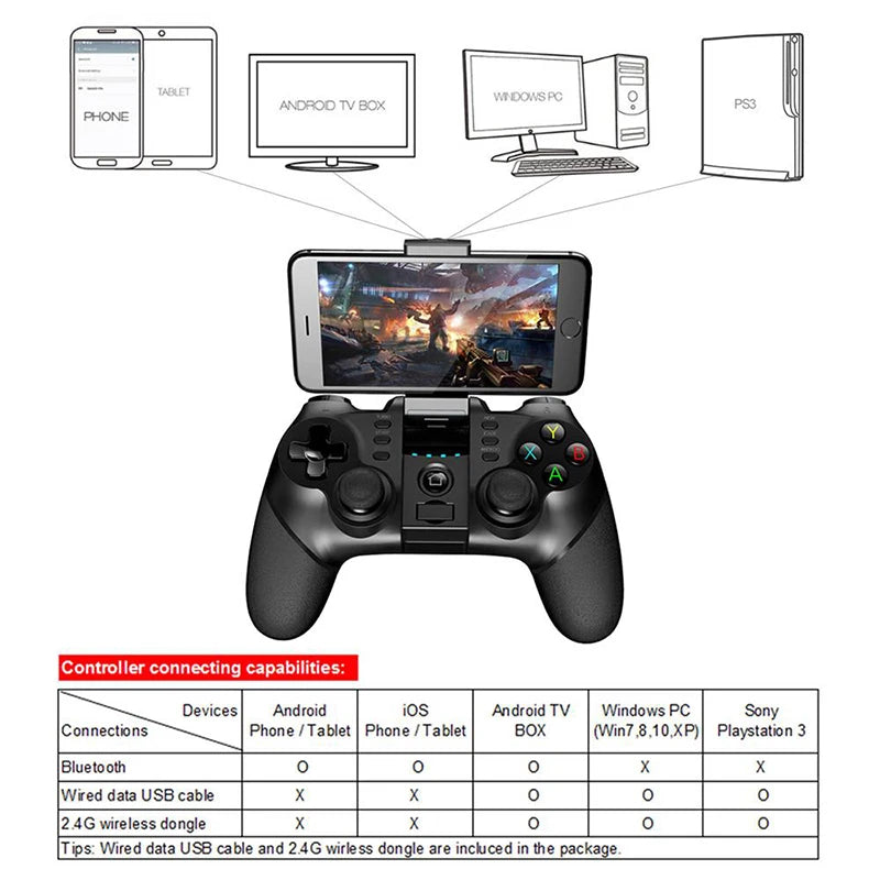 Control Gamepad PUBG Bluetooth USB For iPhone Android PC PS4 PS3 Playstation PS 4 3 Nintendo Switch Controller Mobile Game Pad