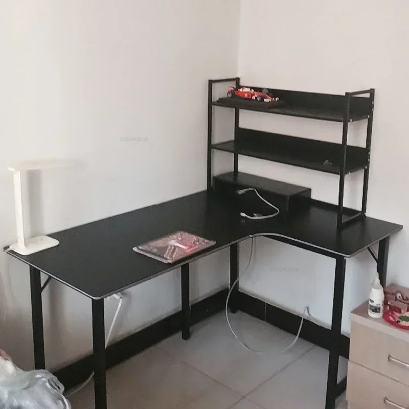 Home Office Furniture Desktop E-sports Table European Double Corner Computer Desks Bedroom Workbench Internet Cafe Gaming Desk