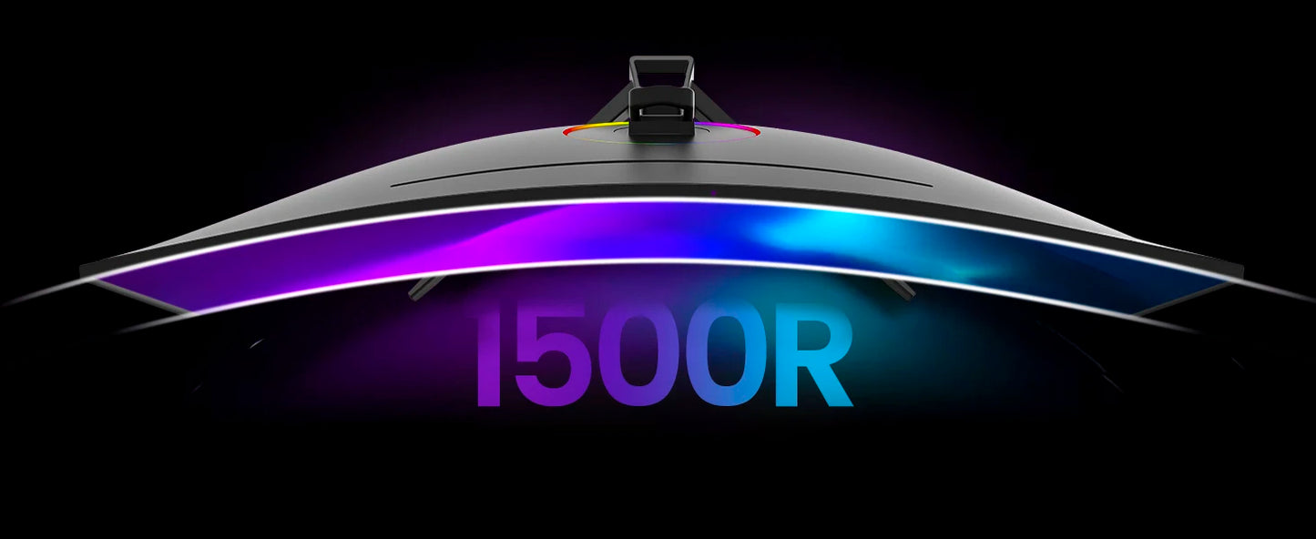 Gawfolk 34" Curved Gaming Monitor 21:9 UWQHD 165Hz - 3440x1440 1500R - VA HDR400