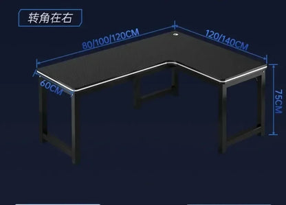 Home Office Furniture Desktop E-sports Table European Double Corner Computer Desks Bedroom Workbench Internet Cafe Gaming Desk