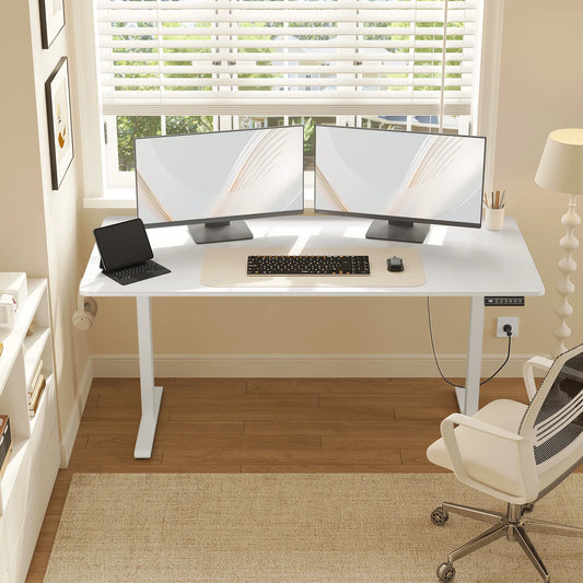 WOLTU Electric Standing Computer Desk Height Adjustable Ergonomic Work Table with USB Charging Port with Memory Control