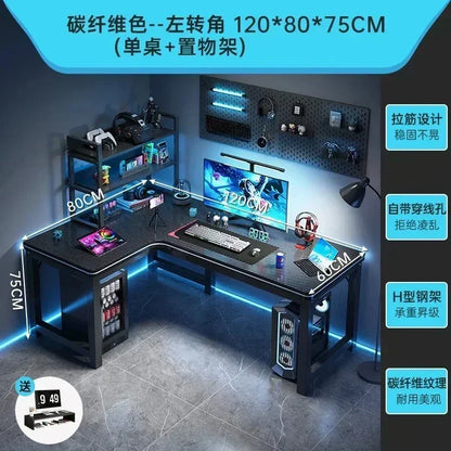 Home Office Furniture Desktop E-sports Table European Double Corner Computer Desks Bedroom Workbench Internet Cafe Gaming Desk