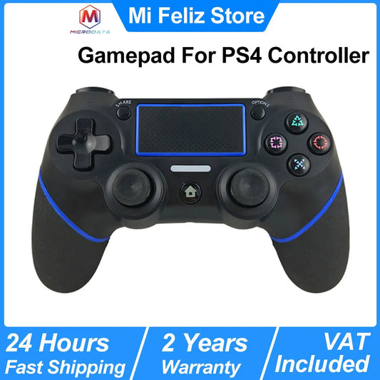 Gamepad For PS4 Controller, Bluetooth Wireless Controller With Six-axis Double Vibration Controller, For PS4/PC Wireless Gamepad