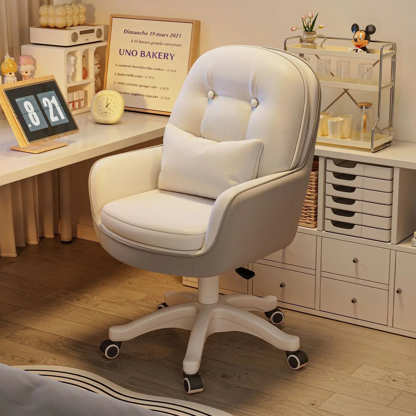 Chaise Bureau Dossier Haut - Fauteuil Gaming Ergonomique Inclinable Support Lombaire