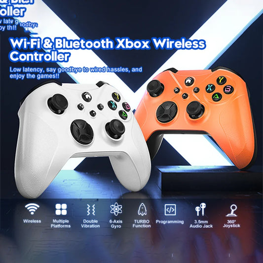 Wifi Wireless Gamepad for Xbox One Series X/s Pc Gaming Controller with 6-Axis Gyro Sensor Dual Vibration Hall Effect Joystick