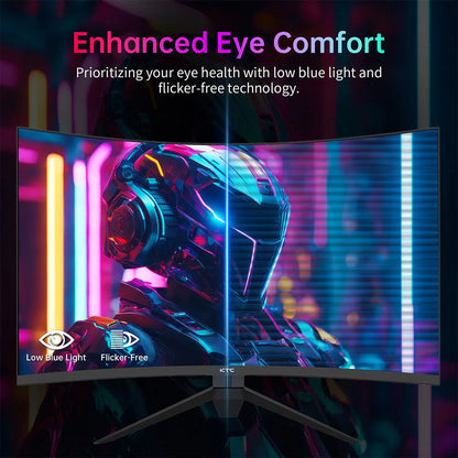 KTC 27" QHD 240Hz Curved Gaming Monitor - 1000R 1ms FreeSync