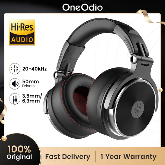 Oneodio Pro-50 Wired Headphones with Hi-Res 50mm Drivers for Studio Monitoring,Professional Music Headphone with Comfort Ear Pad