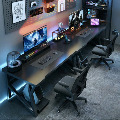 Modern Double Computer Desks Home Desktop E-sports Gaming Table Bedroom Simple Desk Student Study Tables Office Furniture EE