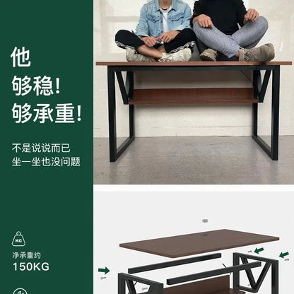AOLIVIYA E-sports Table Home Desktop E-sports Table and Chairs Simple Computer Table Workbench Bedroom Desk Study Desk