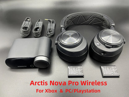 SteelSeries Arctis Nova Pro Wireless Multi-System Gaming Headset Active Noise Cancellation Mic PC, PS5/PS4, Switch, Mobile ,Xbox