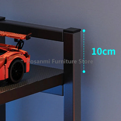 L-shaped gaming desk with shelves, monitor, and gaming setup, perfect for home office and gaming performance.