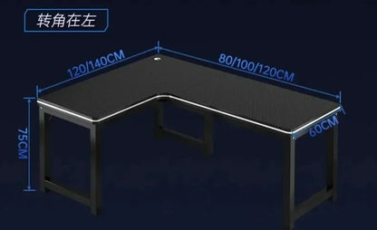 Home Office Furniture Desktop E-sports Table European Double Corner Computer Desks Bedroom Workbench Internet Cafe Gaming Desk