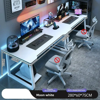 Modern Double Computer Desks Home Desktop E-sports Gaming Table Bedroom Simple Desk Student Study Tables Office Furniture EE